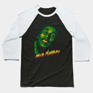 Bob Marley Illustration Shirt Baseball T-Shirt